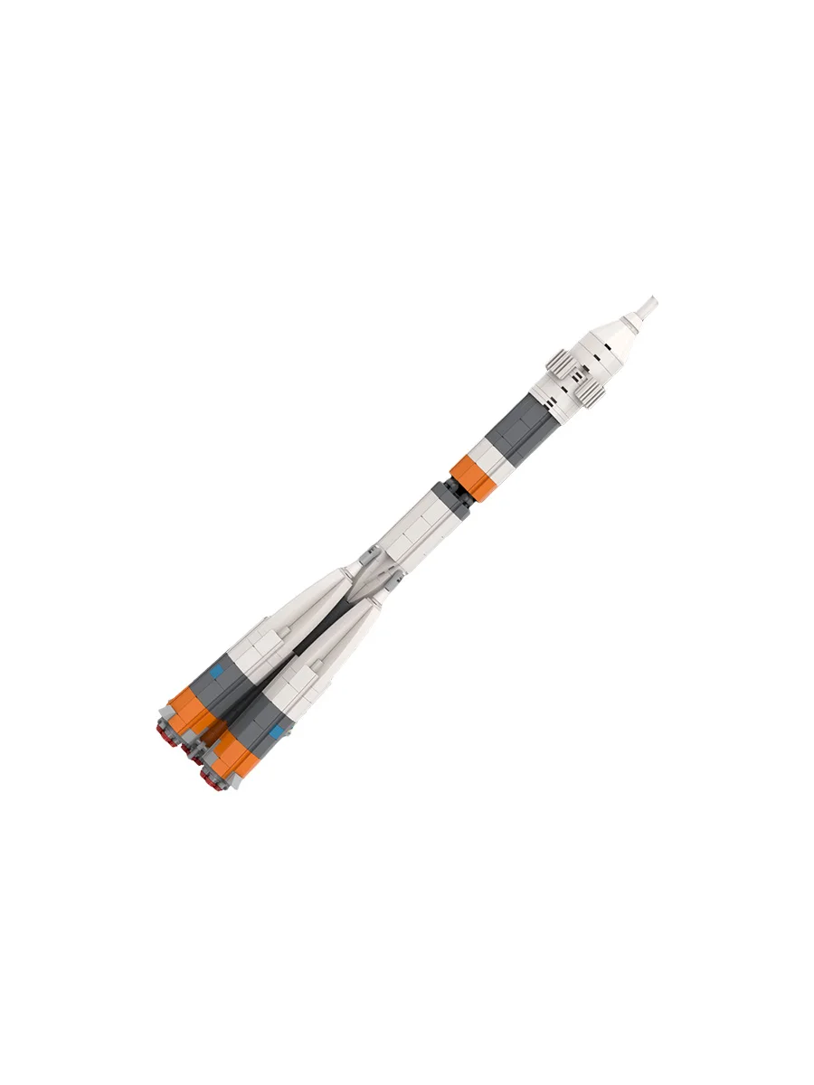 MOC-34825 1:110 Ultimate Soyuz Rocket R-7 пусковая установка для баллистических ракет, модель строительного блока, подарок для любителей космоса