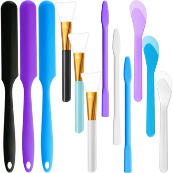 12Silicone Stirring Rod Set,Silicone epoxy brush,Stirring Tool Stick,Stirring spoon,Scraper Resin Epoxy Liquid PaintDIYCraft Too 1