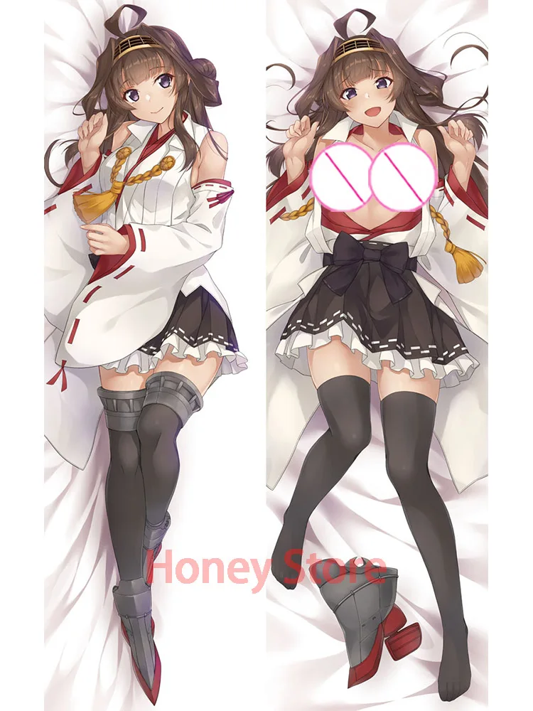 

Dakimakura anime Kongou (Kantai Collection) Double-sided Print Life-size body pillows cover Adult pillowcase