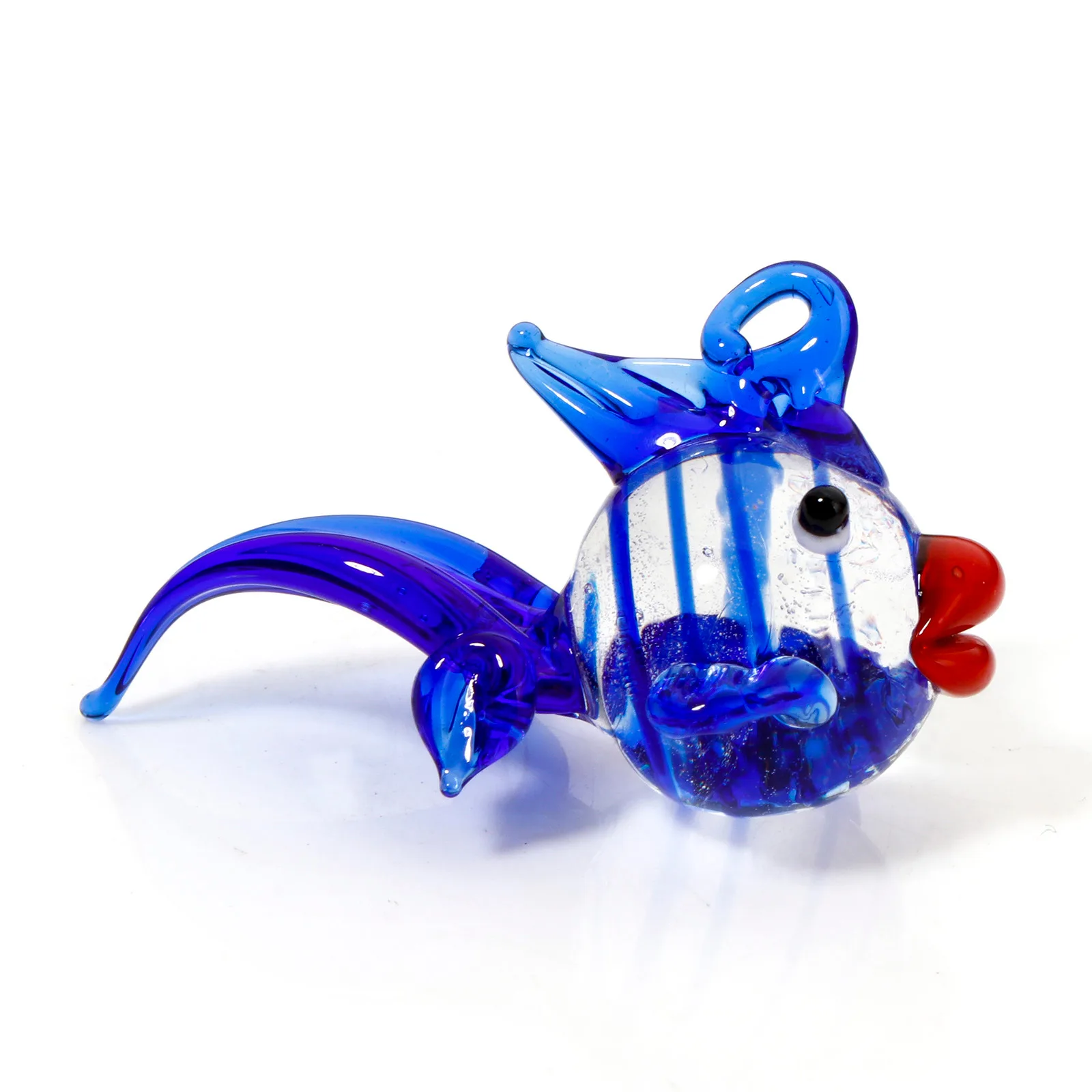 1 Stück 3D Goldfisch Lampwork Glas Ozean Schmuck Charms Halskette Anhänger Aquarium Dekor Zubehör DIY Handwerk Ornamente – Detail 8