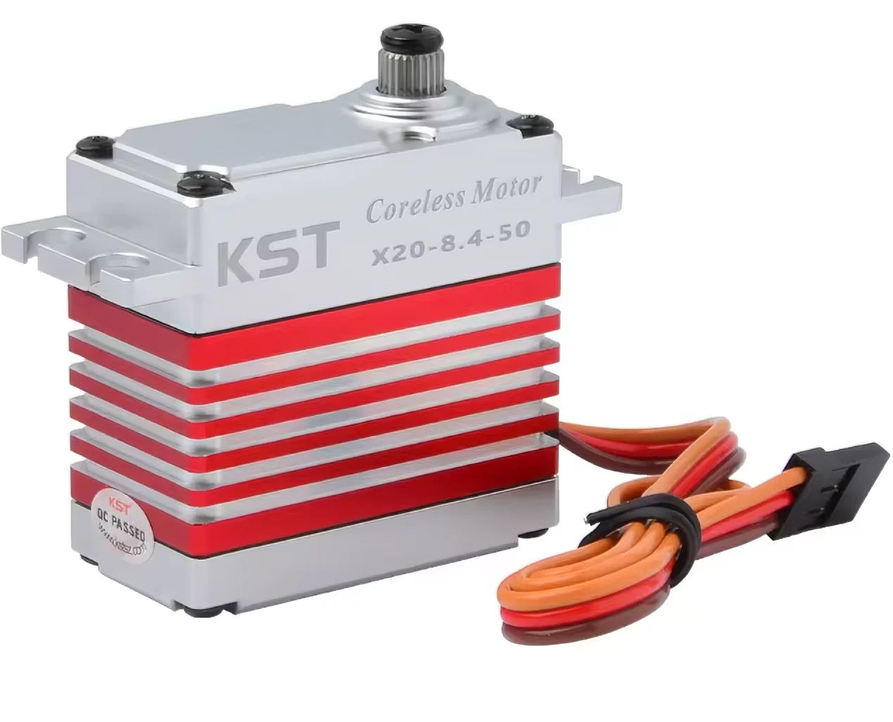 Détail des engrenages métalliques du servo numérique KST X20 pour usage intensif en RC