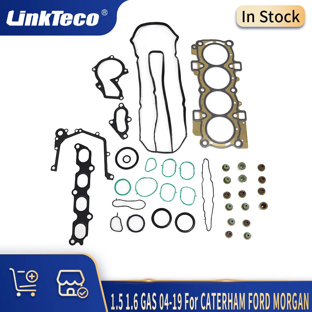 Parti Del Motore Auto Guarnizione Della Testata Del Cilindro Set Di Guarnizioni Fit Kit 1.5 1.6 L T 04-19 Gas Per Caterham Seven Ford Morgan Four Road