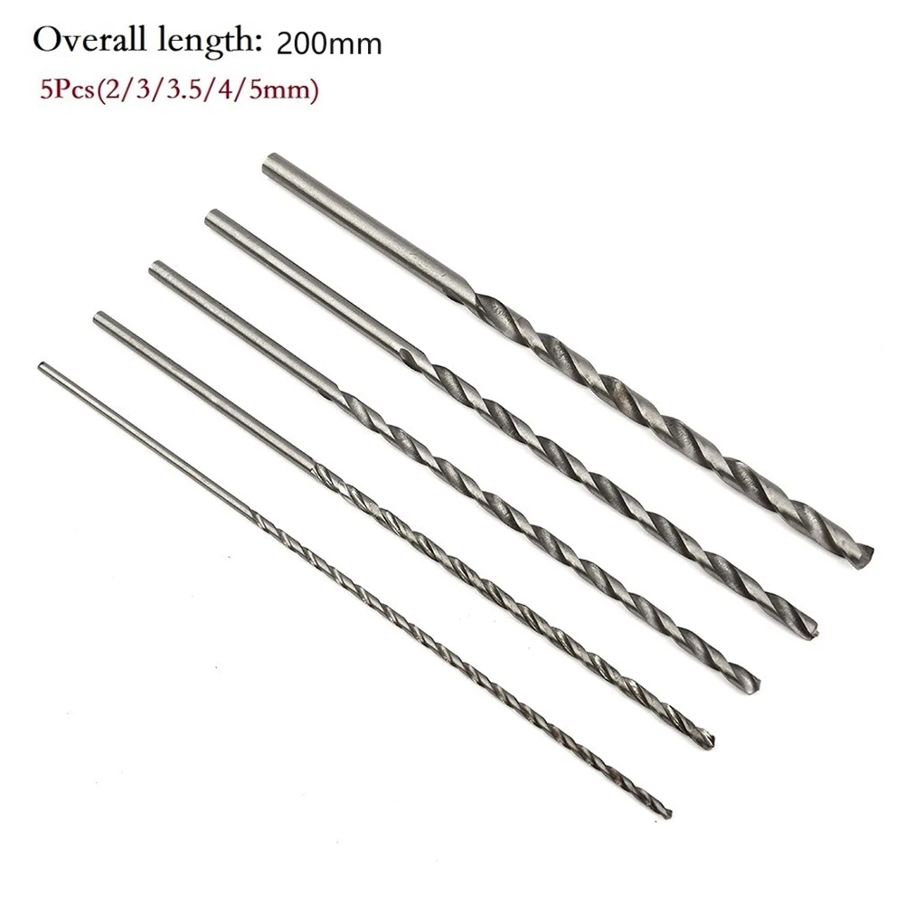 

1set Drill Bit 2-5mm HSS For Wood Aluminum Plastic Extra Long Drill Bit Set