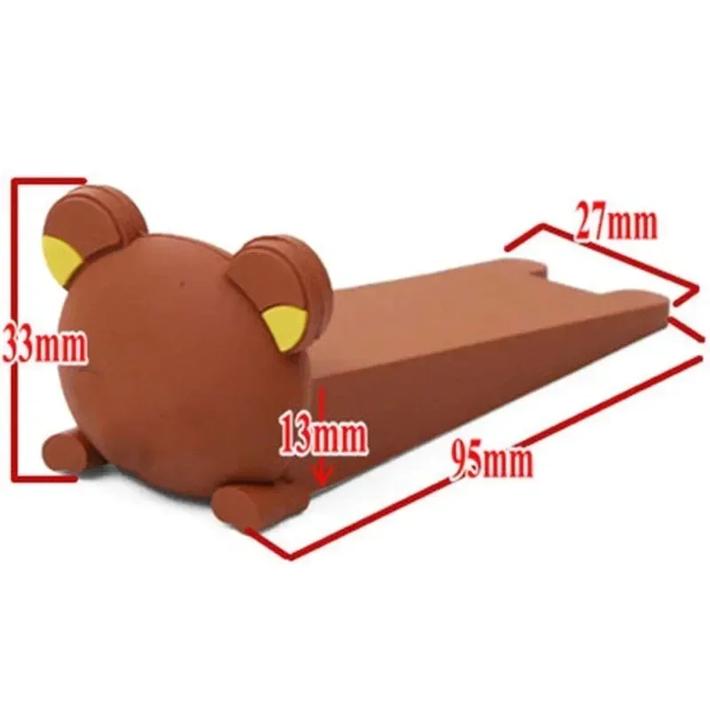Door Stopper Cartoon Silicone Wedge Door Catcher Block Home Office Children Security Card Bear Armor Cat Shape door stopper silicone door stopper door stopper bumpers