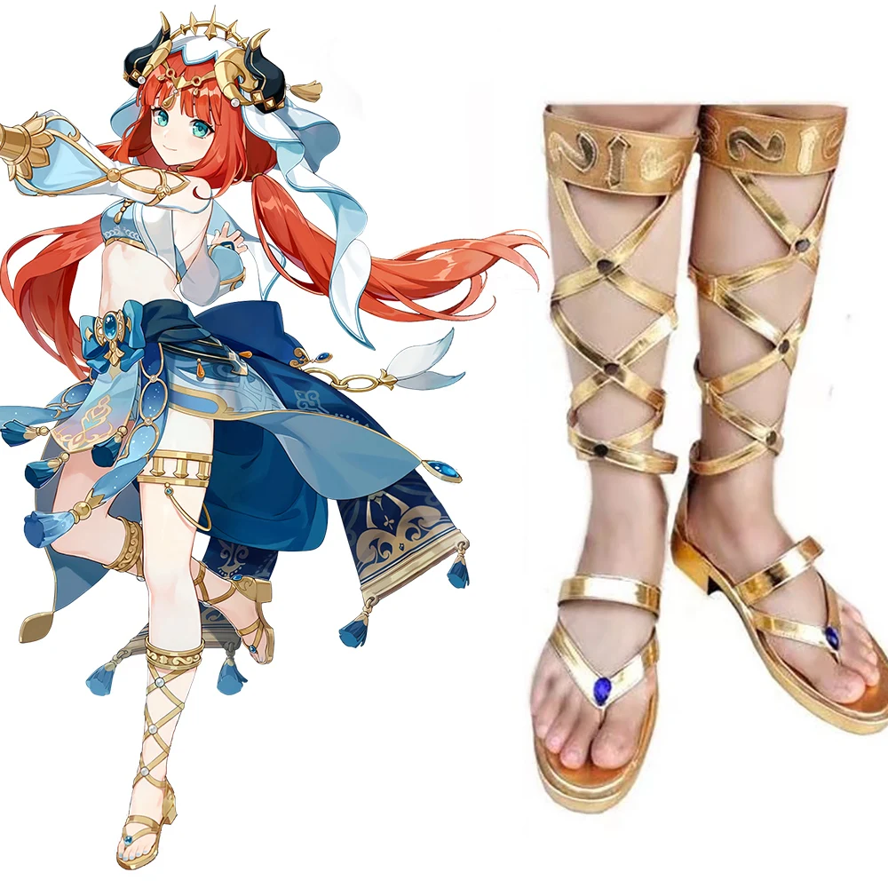 thumbnail image 1 of Juego de cosplay Nilou Genshin Impact, disfraz completo, uniforme para mujer, peluca sintética resistente al calor, trajes de anime para fiesta de Halloween, 1 of 5
