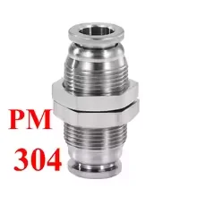 Stainless Steel Quick Release Pneumatic Push - In Air Fitting - 10MM (304 PM)