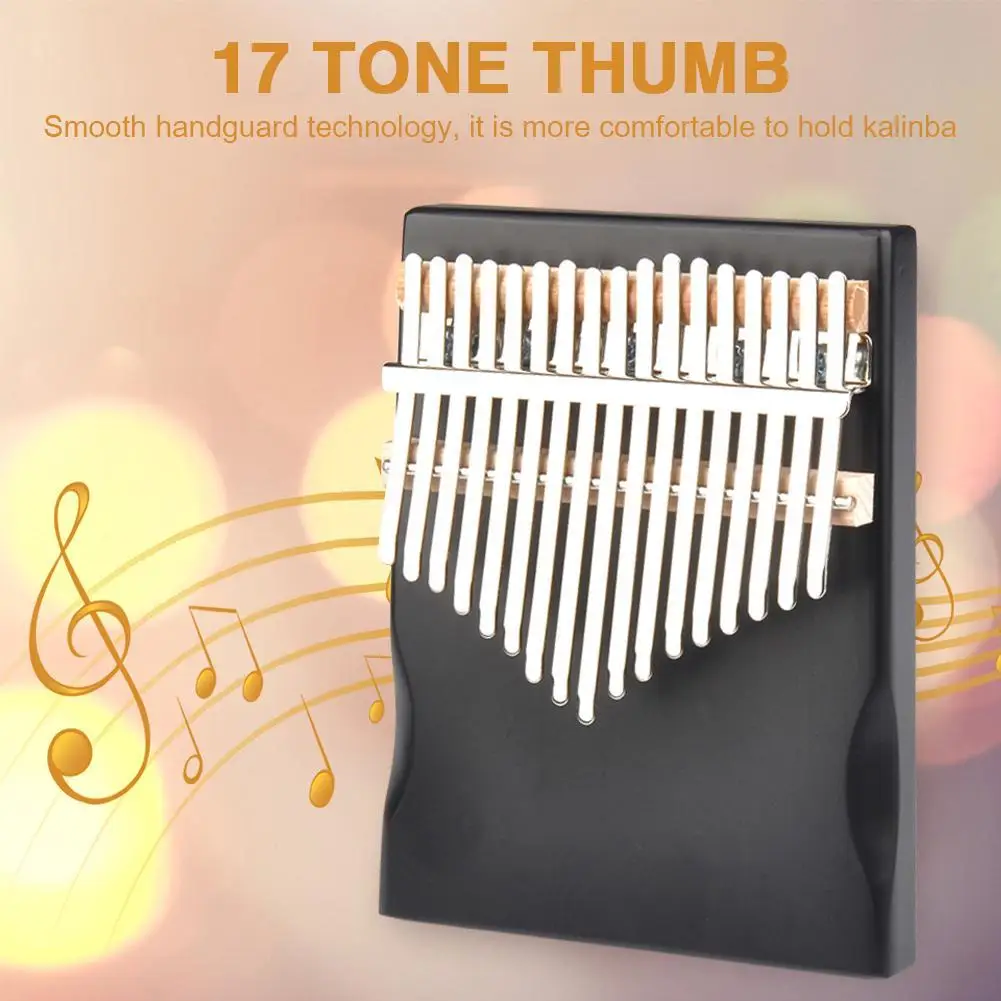 Musical Instrument 17 Keys Kalimba Pine Thumb Finger Piano African Sanza Mbira