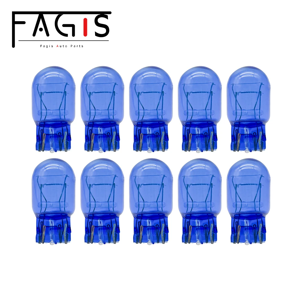 Fagis 10 Pcs T20 7440 7443 W21W W21/5W 12V 21W 21/5W ڿ Ķ  극ũ   ȣ  ڵ ҷΰ 