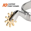 Hight Quality Horse Spurs Stainless Steel with Copper Rowel Anti-rust Horse Racing Equipment Horse Riding Spurs 6