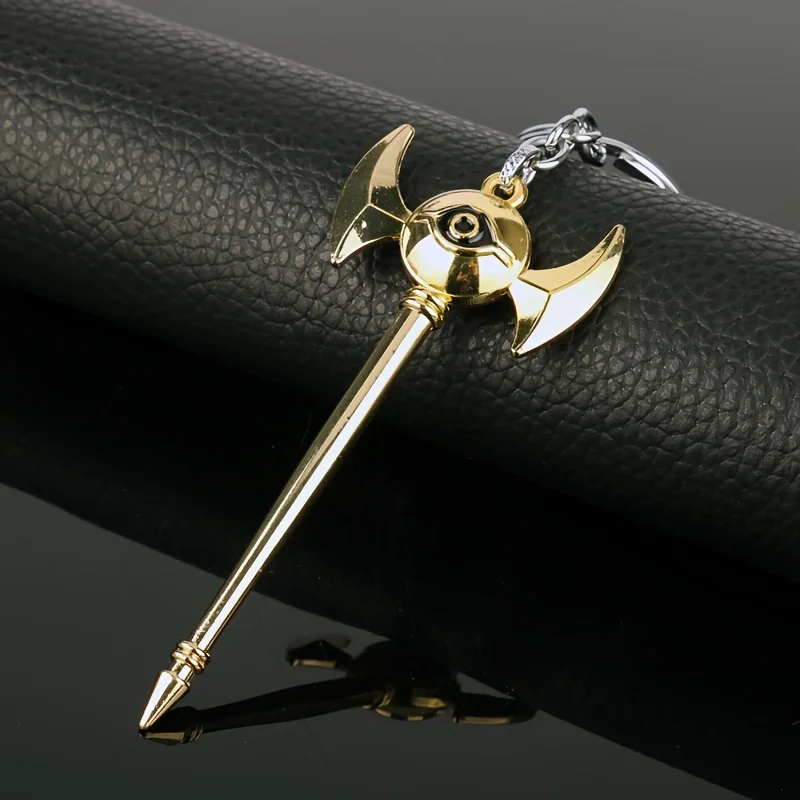 1pc funk zinc alloy millennium artifact tin rod game props keychain pendant