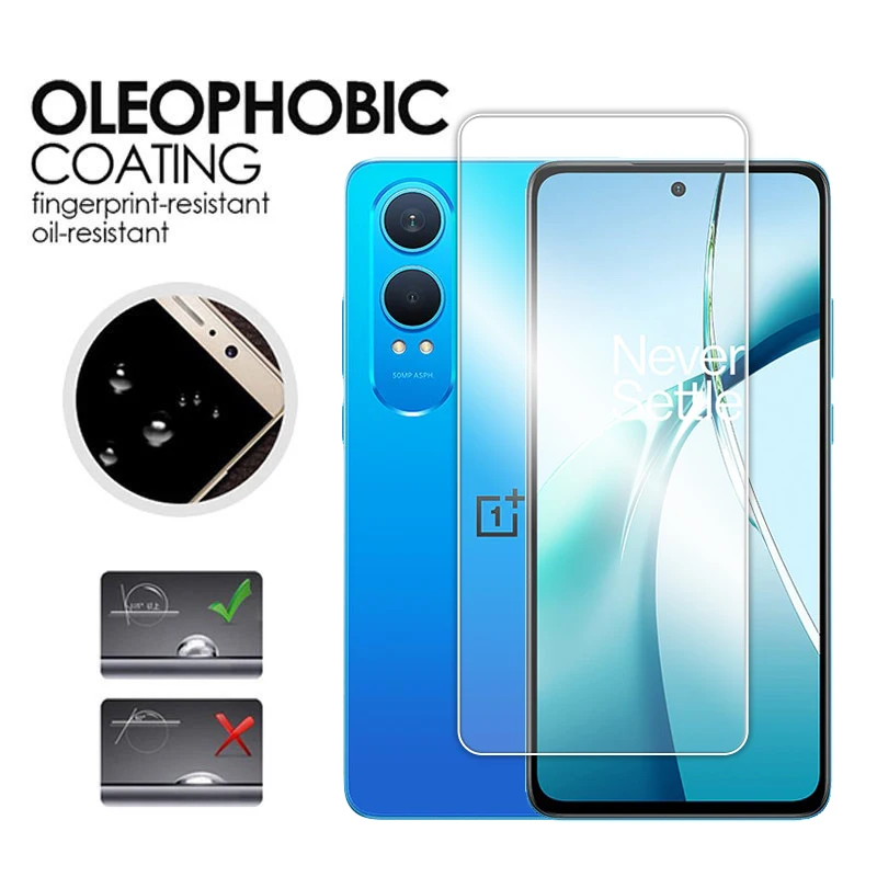 OnePlus Nord CE4 Lite 5G Full Glue Clear Tempered Glass Screen Protector, 6.67 Inch