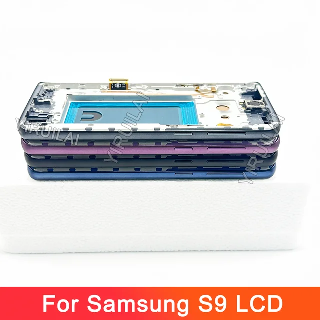 TFT ل S9 LCD مع الإطار لسامسونج S9 عرض LCD تعمل باللمس لسامسونج غالاكسي G960 G960F LCD استبدال محول الأرقام