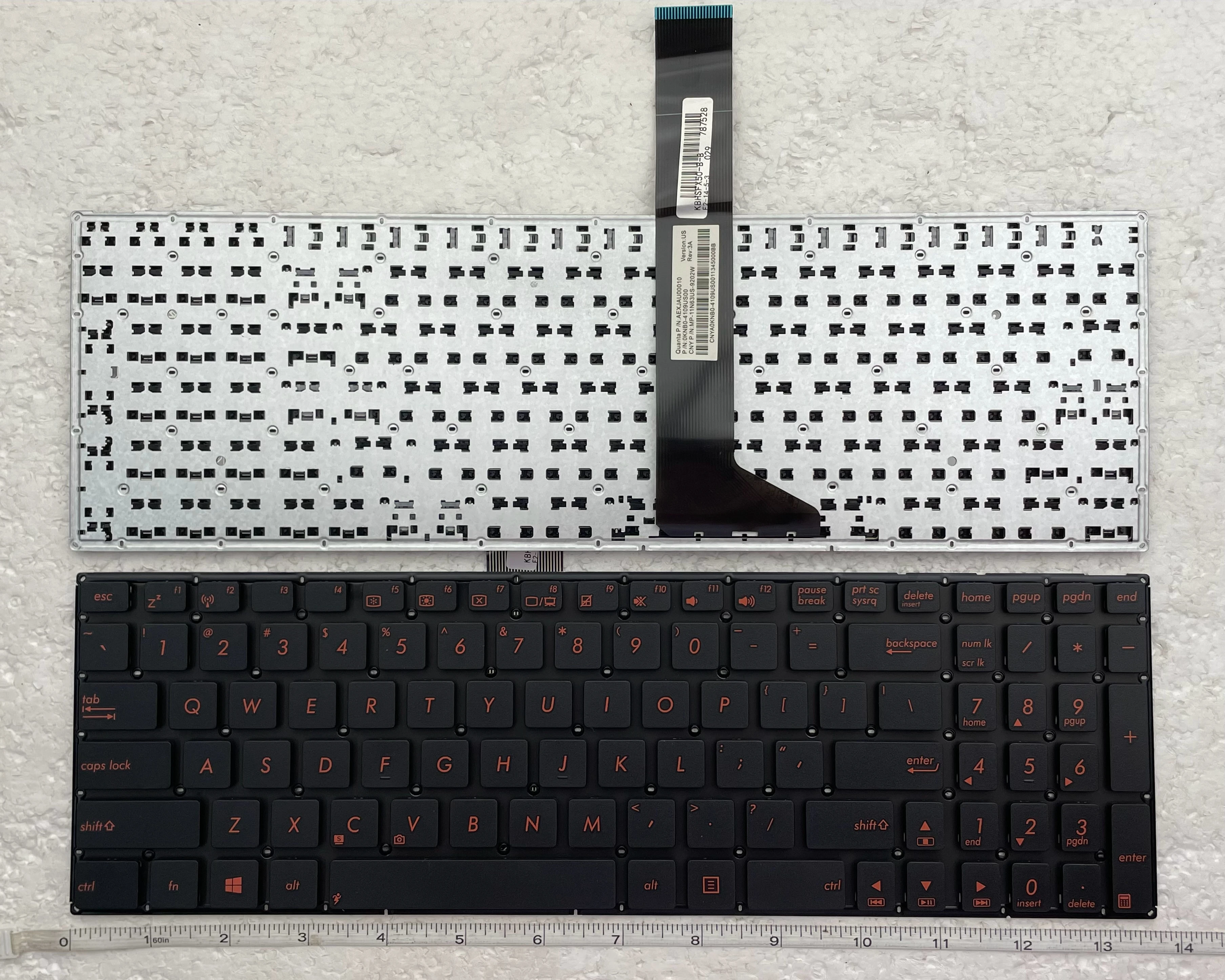 Clavier AZERTY Français Neuf Pour ASUS X750J - Clavier Complet Noir