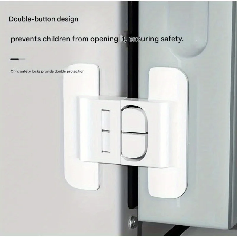 8Pcs Universal Kühlschrank Schloss Haushalt Kühlschrank Tür Näher Multi-funktion Schrank Türschloss Kinder Sicherheit Schutz – Detail 6
