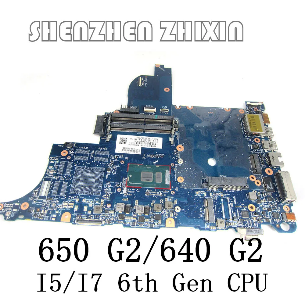 

For HP ProBook 640 G2 650 G2 Laptop Motherboard with I5-6200U/I7-6600U CPU 840716-601 840717-601 6050A2723701 Mainboard