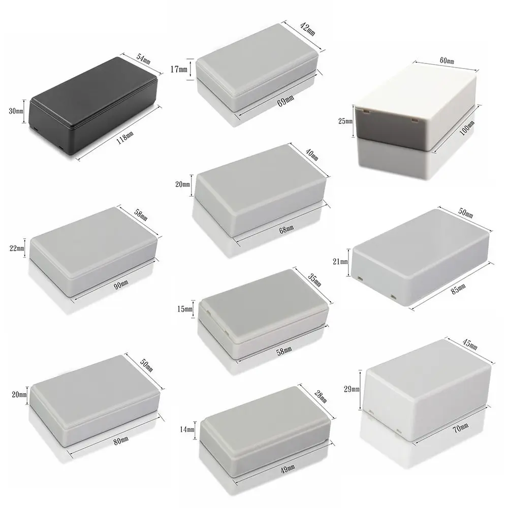 10가지 크기 고품질 ABS 플라스틱 전자 프로젝트 박스 기기 케이스 방수 커버 프로젝트 인클로저 박스
