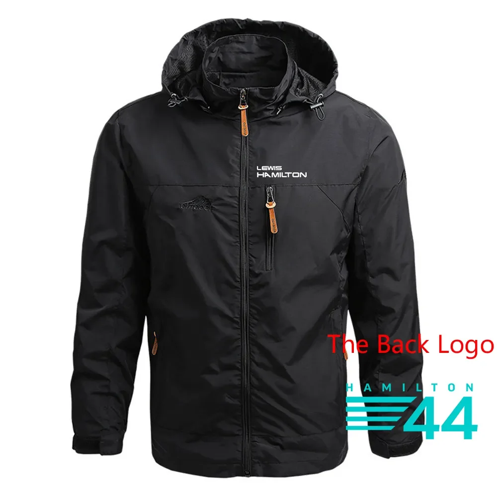 

F1 Driver Lewis Hamilton Digital 44 Men Windbreaker Military Jacket Outerwear Winter Autumn Waterproof Flight Coat Hoodie Clothe