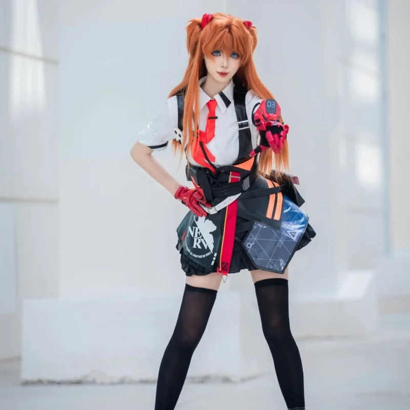Neon Genesis Evangelion Asuka Langley Soryu Sailor School Uniform Cosplay Costume
