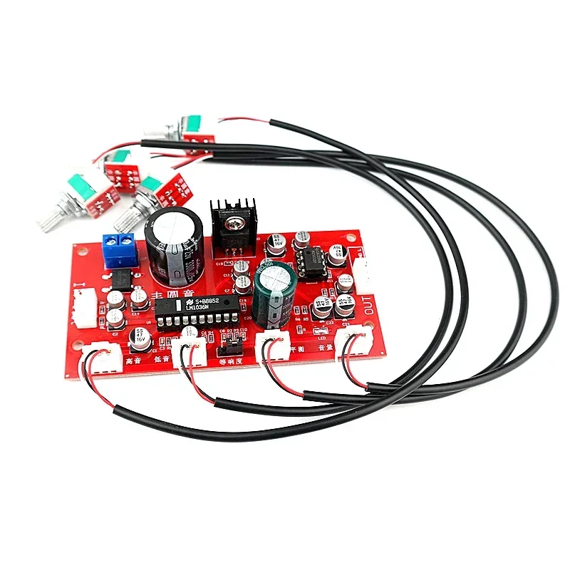 Плата предварительного усилителя DLHiFi LM1036 NE5532 с регулировкой громкости