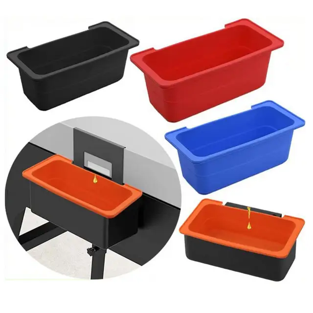 Olajcsésze Bélés Könnyen Megtisztítható, Magas Hőmérsékleten Ellenálló, Újrafelhasználható Szilikon Kültéri Grill Kályha Csepegtető Tartály - Image 3