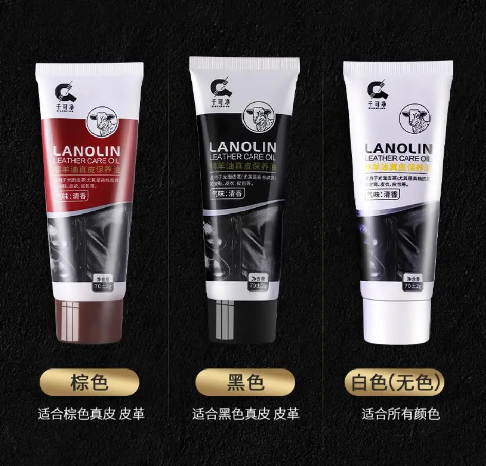 Shoe Cleaning Kit Waterproof Shoe Polish Leather Maintenance Oil Polisher Cleaning Tool for Artifact Refurbished Changing Care White Brown Black