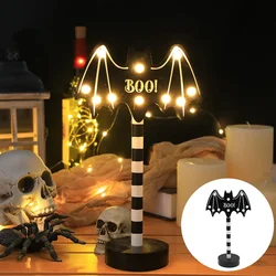 Spooky Halloween LED Pumpkin Ghost Night Light - Battery Powered Waterproof Ambiance Decor for Outdoor & Indoor Festivities (E)