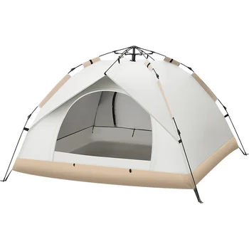 3~4 People Outdoor Automatic Quick Open Tents Two Door Beach Camping Tent Breathable Rainproof And Sunscreen 1