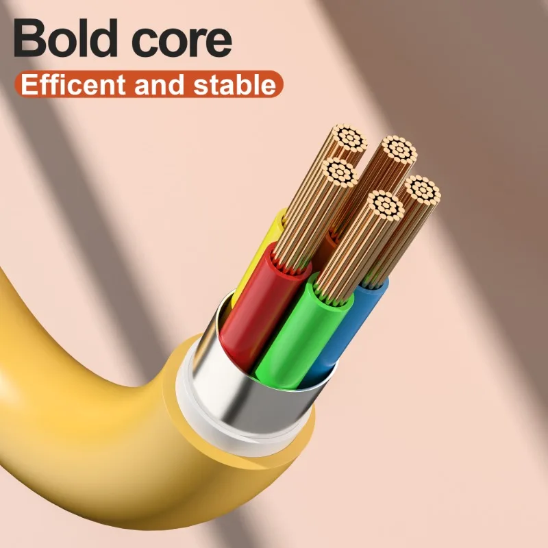 1-2개 60W 고속 충전 듀얼 헤드 타입 C 케이블 범용 USB C to USB C 고속 데이터 전송 충전기 코드 휴대폰