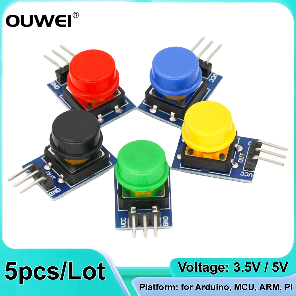 Big-Key-Module-Button-Module-12X12MM-Light-Touch-Switch-Module-with-Hat ...