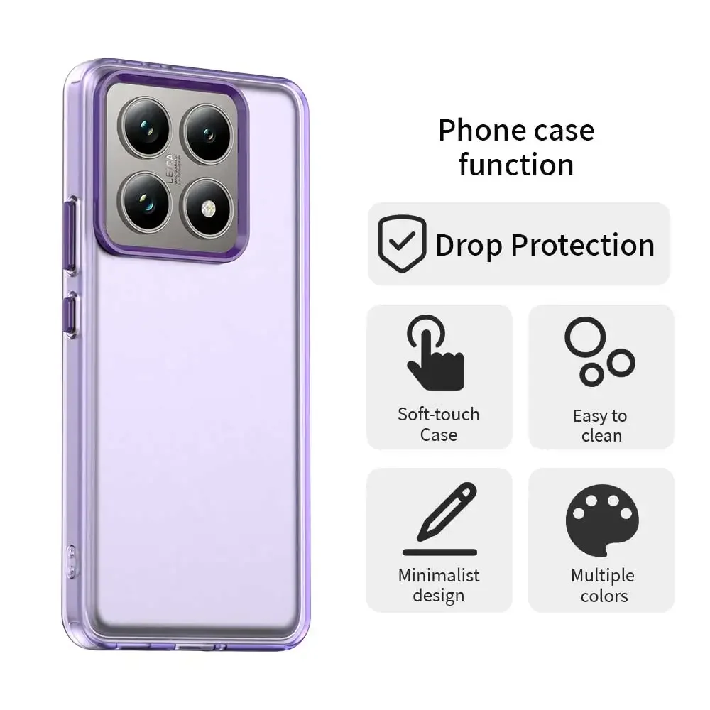 Matte Translucent Shockproof Phone Case - Frosted Finish Cover