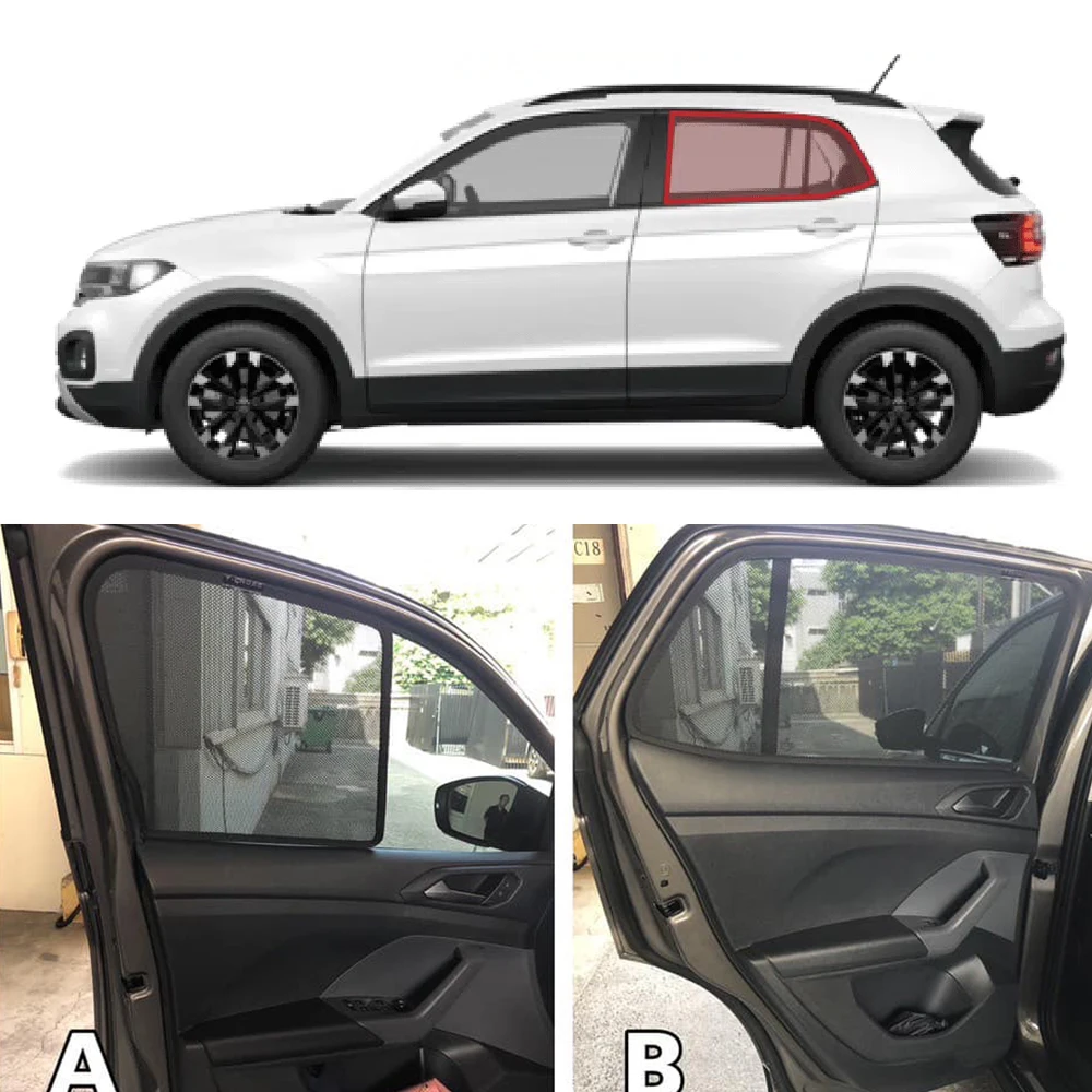 WASSDT Copertura Parabrezza Auto Per VW T-Cross 2018-2024 | Copri Parabrezza Invernale Antighiaccio Pieghevole
