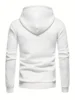 Waffle Pattern Hoodie, Cool Hoodies For Men, Men's Casual Solid Pullover Hooded Sweatshirt Streetwear For Winter Fall, As Gifts 4