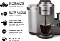K-Cafe C Single Serve K-Cup Pod C Latte and Cappuccino Maker, 12, Nickel 2