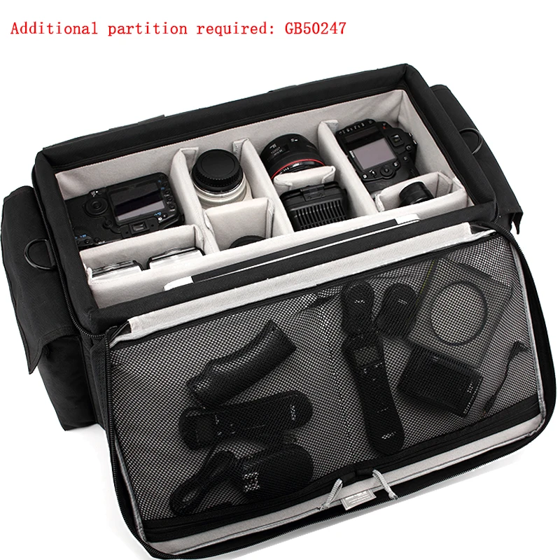 HDV5024 전문 카메라 가방, 매트릭스 하중 지지 캠코더 사진 보관 가방, 대형 비디오 장비 사진 핸드백