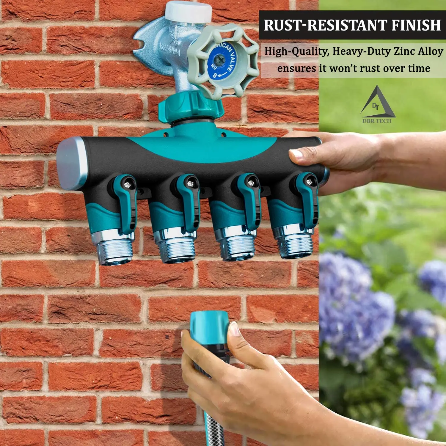 3/4" American Standard Garden Hose Globe Valve Connector Shutoff Valve Garden Hose Diverter Faucet Adapter Hose Quick Connector