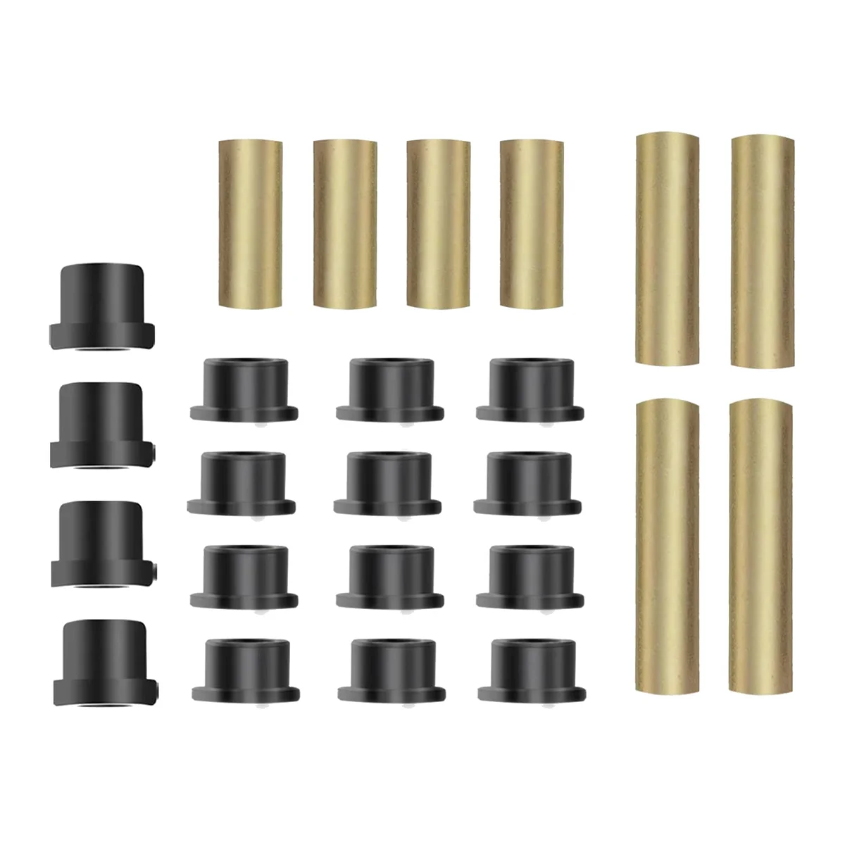 

Bushing Kit Front Leaf Spring & Upper A Arm Suspension Bushings and Sleeves for Club Car DS Golf Cart 1016346 1016349