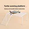 Metal Turtle Suthing Platform Fi Tank Deep Water Non-Suction Ba Suthing Floating Island Pet Fi Care Equipment 2