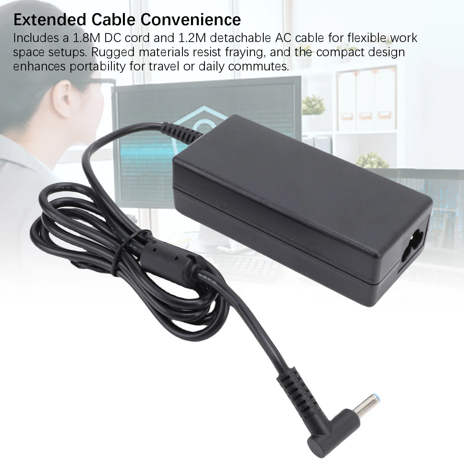 【New】Laptop Charger Fit for Dell Latitude 3520 3540 3440 3420 3550 3430 3320 3340 3330 3450 3535 65W 4.5mm Laptop Power Adapter