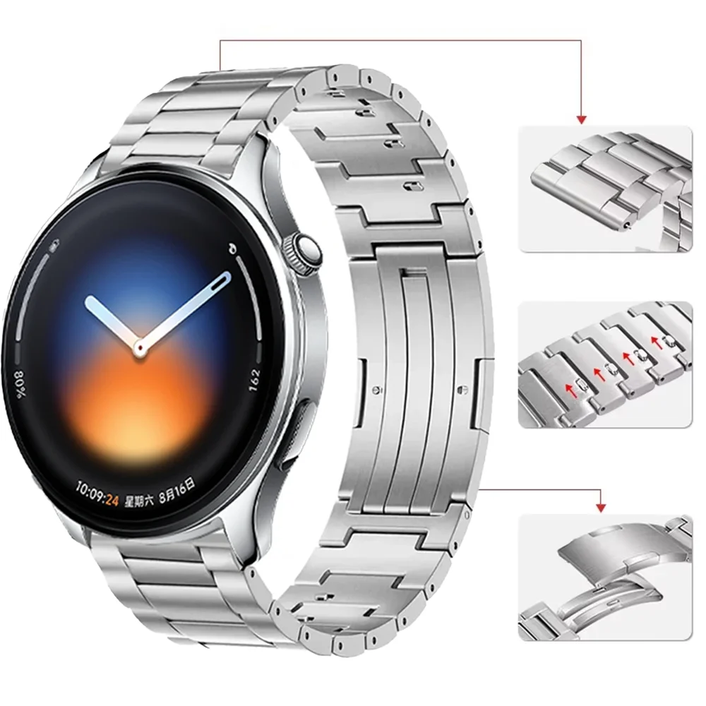 Premium Titanium Strap with Quick Release (20mm/22mm) - Sleek and Durable Bracelet Design