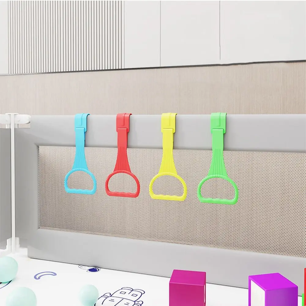 Bed Accessories Pull Ring for Playpen Baby Toys Solid Color Plastic Stroller Toy Ring Hanging Pendants baby playpen