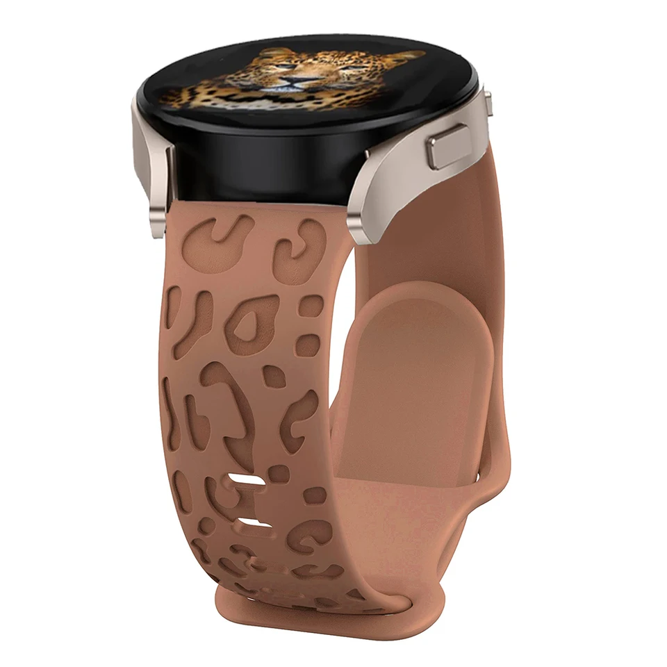 Leopard Engraved Silicone Watch Band for Galaxy Watch