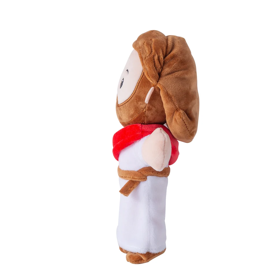 Jesus Plüschtier 50 Cm – Süßes Cartoon-Kuscheltier Aus PP-Baumwolle – Weiches Religiöses Geschenk Für Taufe & Ostern