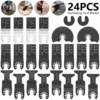 10/24pcs Oscillating Blades Multifunctional Blade Saw Fine Workmanship  35MM 45MM 87MM High Carbon Steel Blade Saws Quick Releas 1