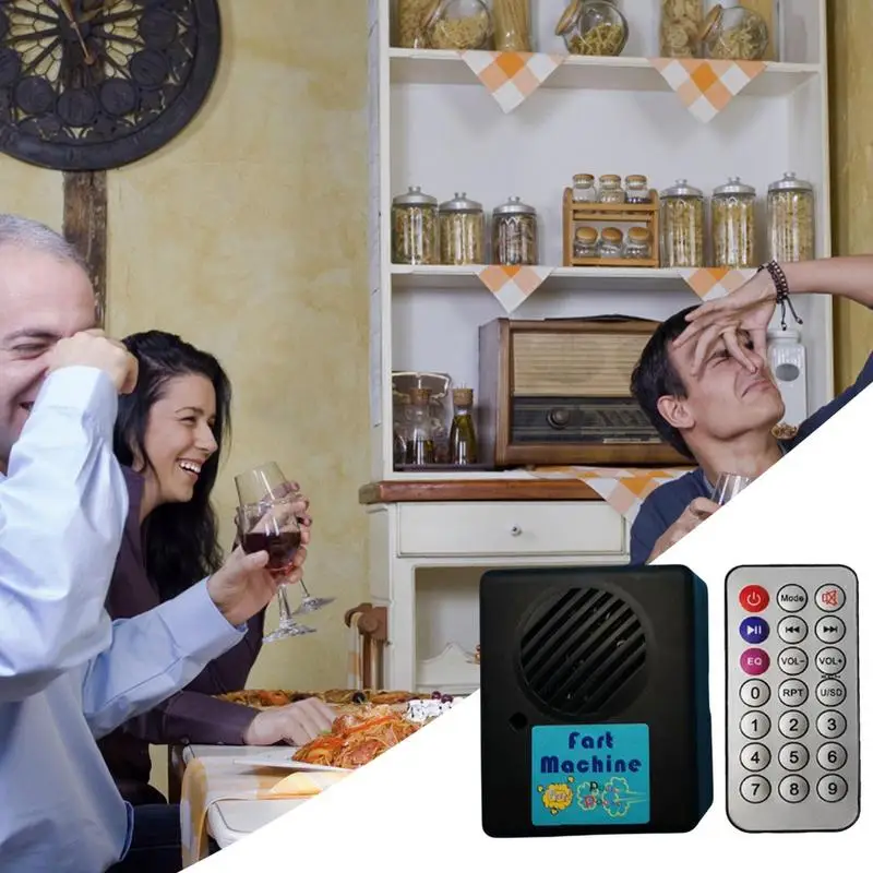 Fart Machine Portable Remote Fart Noise Maker Wireless Controlled Farting Prank Toys For Party Performance Funny Gag Gift Game