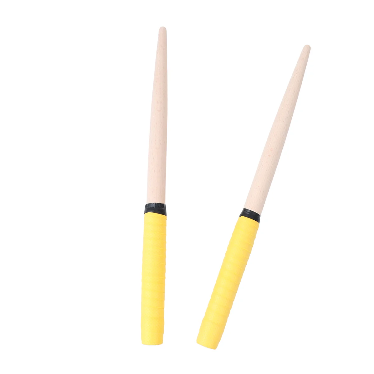 Maple Drumsticks Wooden Percussion Instruments Accessories RubberHandle Drumstick Lightweight Maibachi Taiko Drum Rods 1Pair