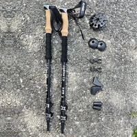 Lighten Up Aluminum Alloy Trekking Poles 등산스틱 Trekking Poles Hiking Stick Nordic Walking Stick Telescopic Sticks Lightweight 지팡이 1