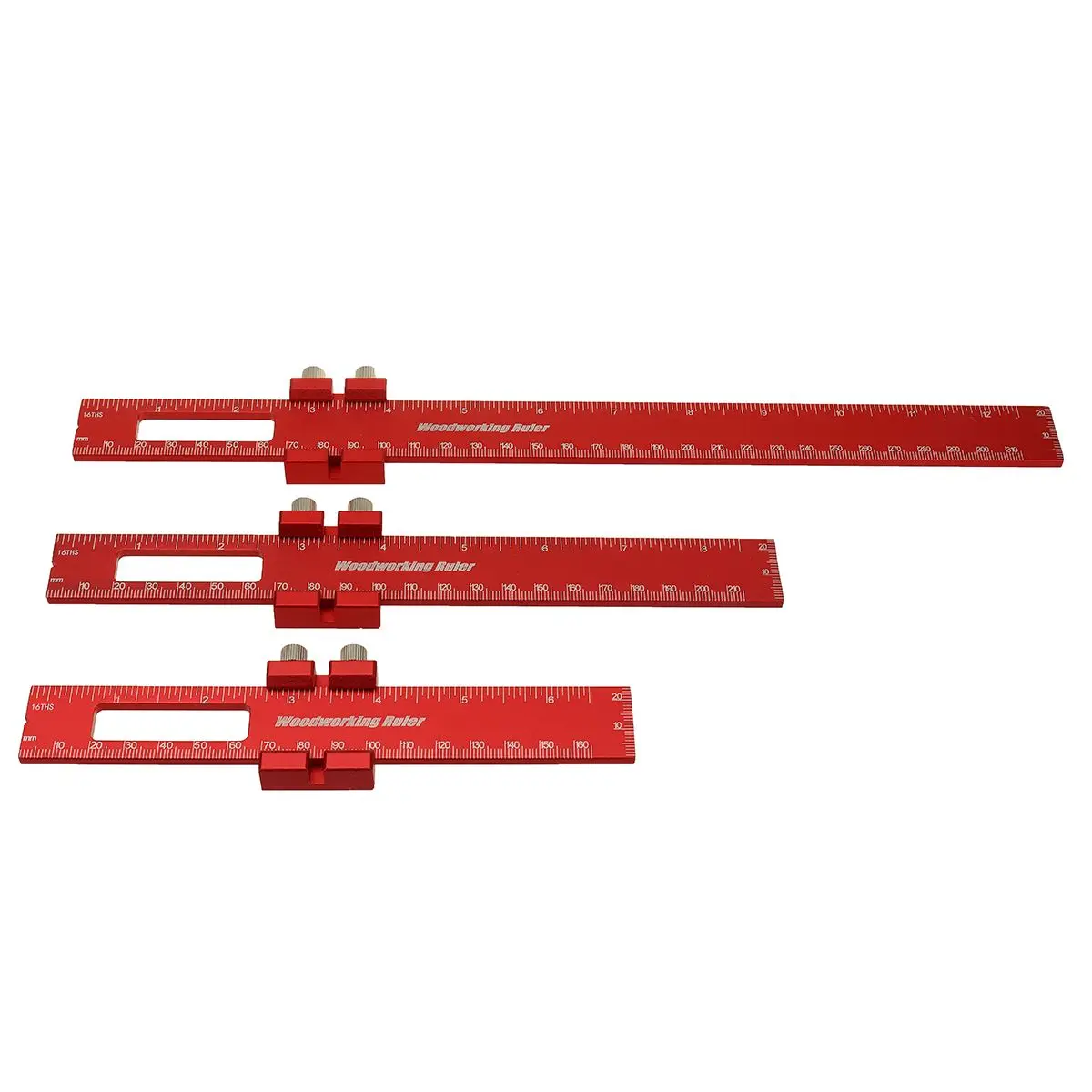 1/3pcs Woodworking Tools Ruler Pocket Ruler Layout Tool Aluminum Precision  Ruler T-Track Metal Slide Stops Inch and Metric Scale - AliExpress