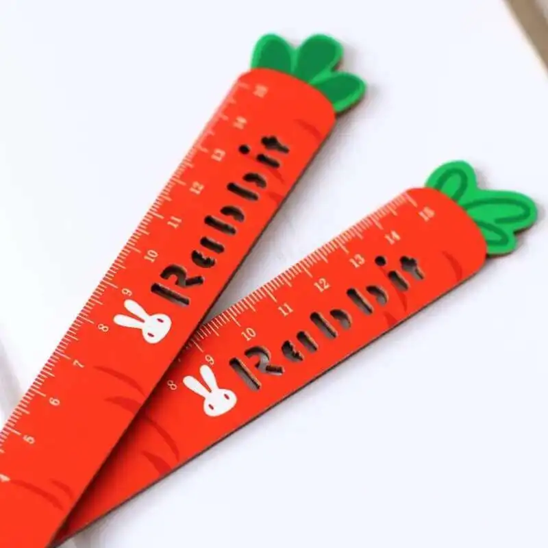 1 Piece Cute Kawaii Carrot Cactus Straight Ruler Rabbit Bunny Measuring Gift Stationery Ellen Brook Sewing Drawing Funny