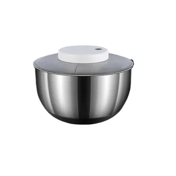 Stainless Steel Electric Salad Spinner Drainer Spin Dryer Rechargeable Dewatering Washing Machine Fruit Vegetable Cleaner Tool 1