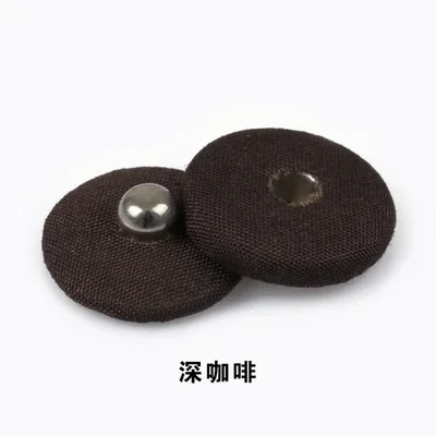 Set di 24 bottoni a pressione grandi da cucire, bottoni automatici in metallo da cucire, bottoni a pressione, chiusura a pressione, per tessuti di abbigliamento, colore argento/nero (0,98 pollici/25